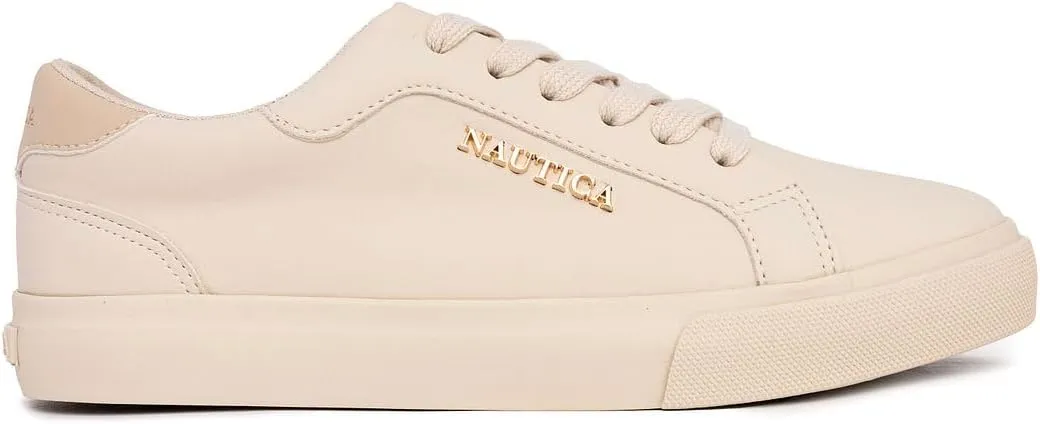 Nautica Women's Fashion Court Sneakers - Lace-Up Casual Tennis Shoes for Ladies