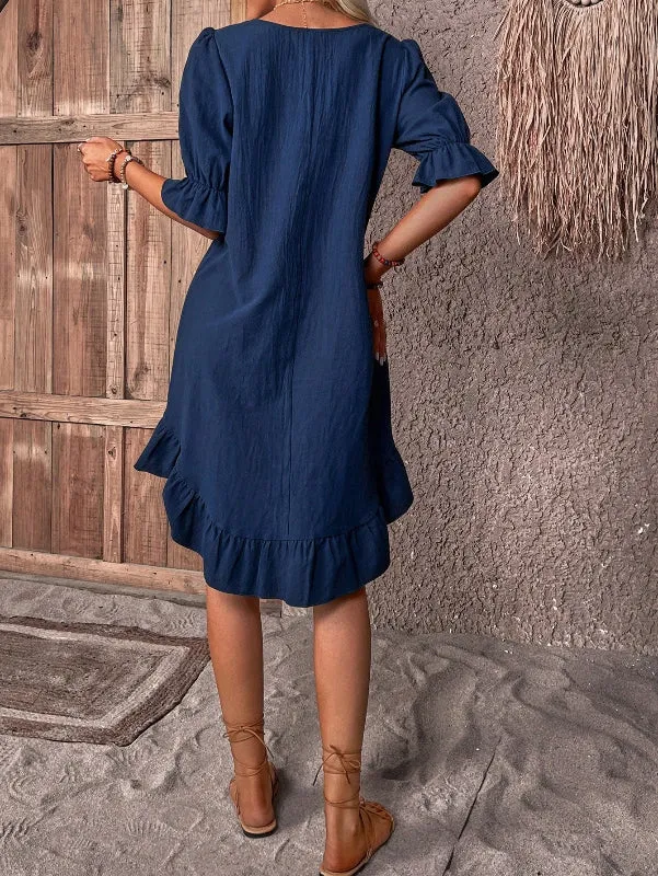 Nayeli | Ruffle Sleeve Summer Dress