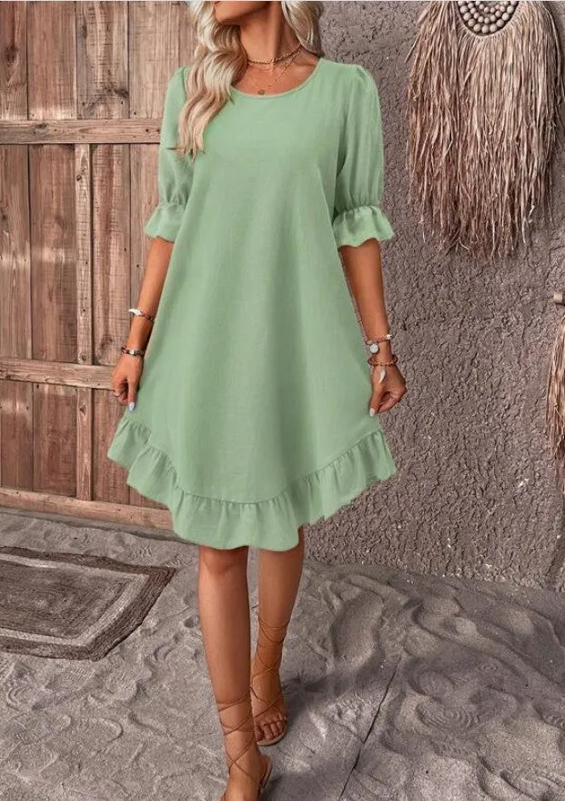 Nayeli | Ruffle Sleeve Summer Dress