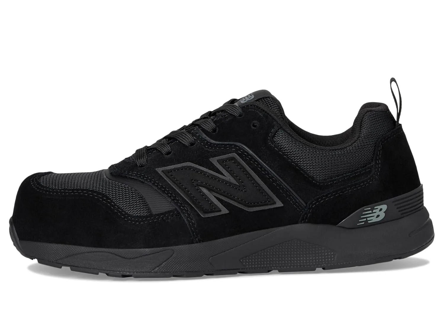 New Balance Men's Elite Lite Static Dissipative Medium Composite Toe, Industrial Work Shoe Lightweight & Slip Resistant, Black/Black, 11