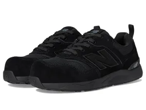 New Balance Men's Elite Lite Static Dissipative Medium Composite Toe, Industrial Work Shoe Lightweight & Slip Resistant, Black/Black, 11