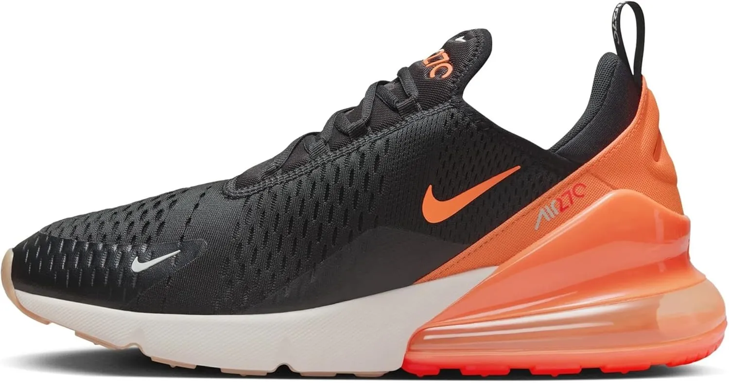 Nike Air Max 270 Men's Shoes (AH8050-030, Black/Bright Crimson/Phantom/Total Orange) Size 11.5