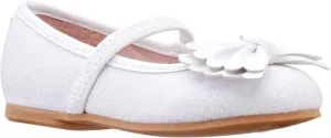 NINA Girl's Rosalina (Toddler/Little Kid) White Baby Glitter 9 Toddler M