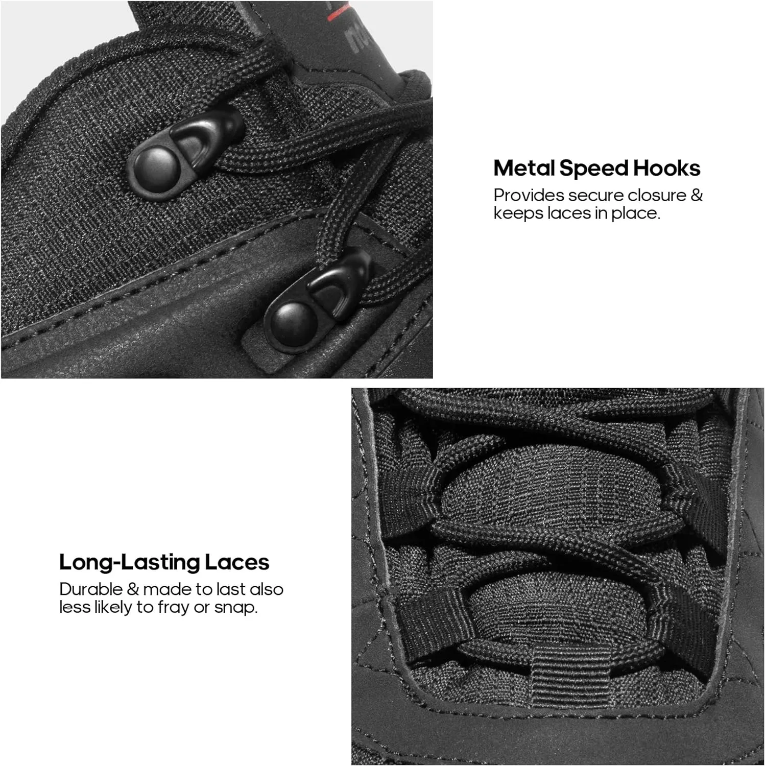 NORTIV 8 Men's Waterproof Hiking Boots, Lightweight Tactical Boots for Men, Mid Ankle Men's Hiking Boots for Trekking Trails, Outdoor Adventures Hiking