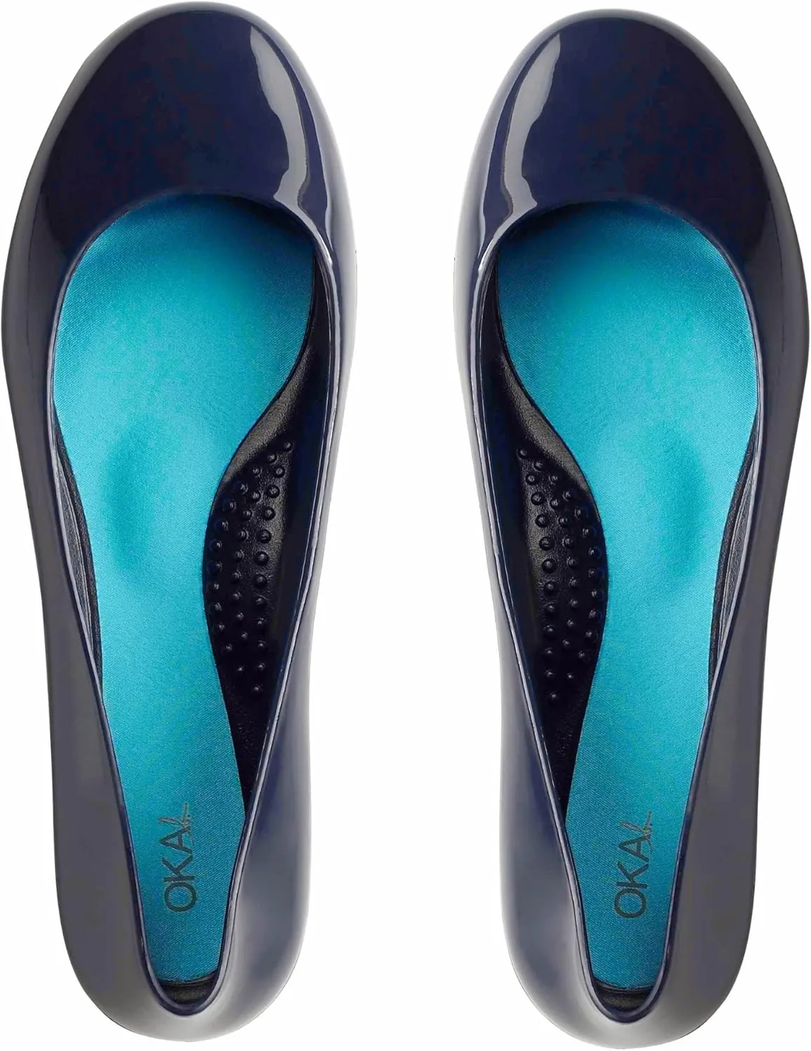 Oka-B Women's Shiny Taylor Ballet Flats