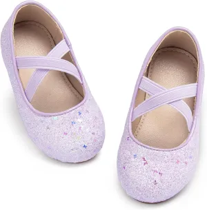 Otter MOMO Toddler Little Girls Party Dress Princess Shoes Slip On Mary Jane Ballerina Flats Shoes