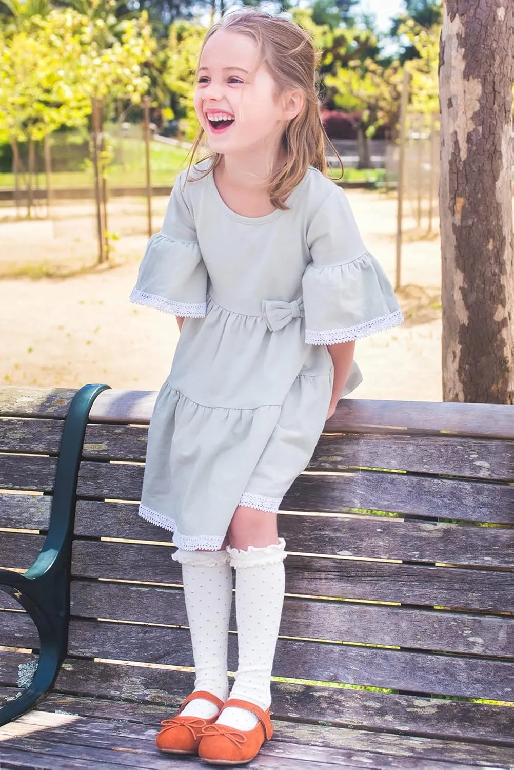 Otter MOMO Toddler/Little Girls Mary Jane Ballerina Flats Shoes Slip-on School Party Dress Shoes