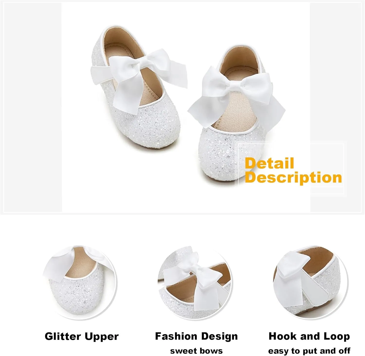 Otter MOMO Toddler/Little Girls Mary Jane Ballerina Flats Shoes Slip-on School Party Dress Shoes