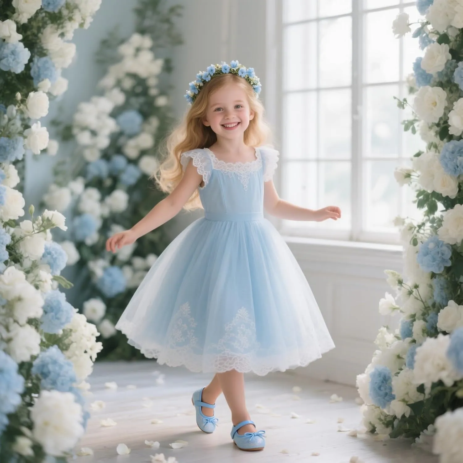 Otter MOMO Toddler/Little Girls Mary Jane Ballerina Flats Shoes Slip-on School Party Dress Shoes