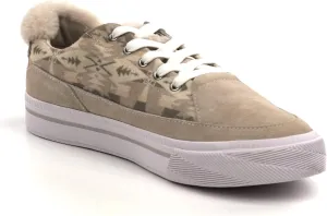 PENDLETON Women's 5 Eye Sneaker – Cozy Fleece Lining, Suede Accents, Winterized Casual Footwear