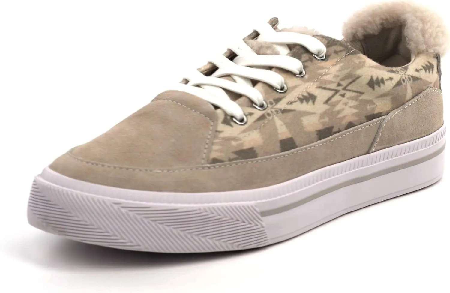 PENDLETON Women's 5 Eye Sneaker – Cozy Fleece Lining, Suede Accents, Winterized Casual Footwear