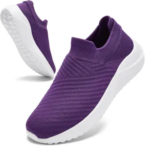 PPQ Womens Walking Shoes Slip on ，Soft Slip in Sock Sneakers for The Shoes are Very Light and Suitable for People who Walk a lot