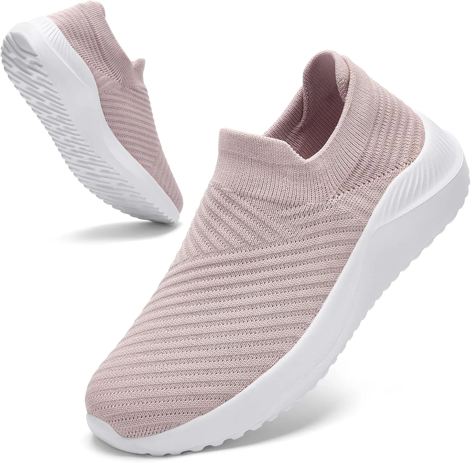PPQ Womens Walking Shoes Slip on ，Soft Slip in Sock Sneakers for The Shoes are Very Light and Suitable for People who Walk a lot