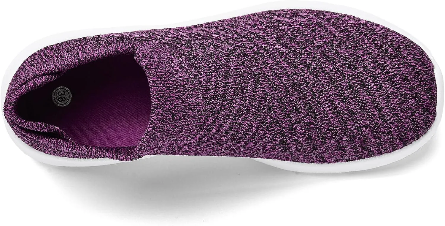 PPQ Womens Walking Shoes Slip on ，Soft Slip in Sock Sneakers for The Shoes are Very Light and Suitable for People who Walk a lot