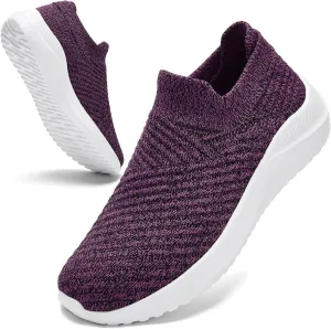 PPQ Womens Walking Shoes Slip on ，Soft Slip in Sock Sneakers for The Shoes are Very Light and Suitable for People who Walk a lot