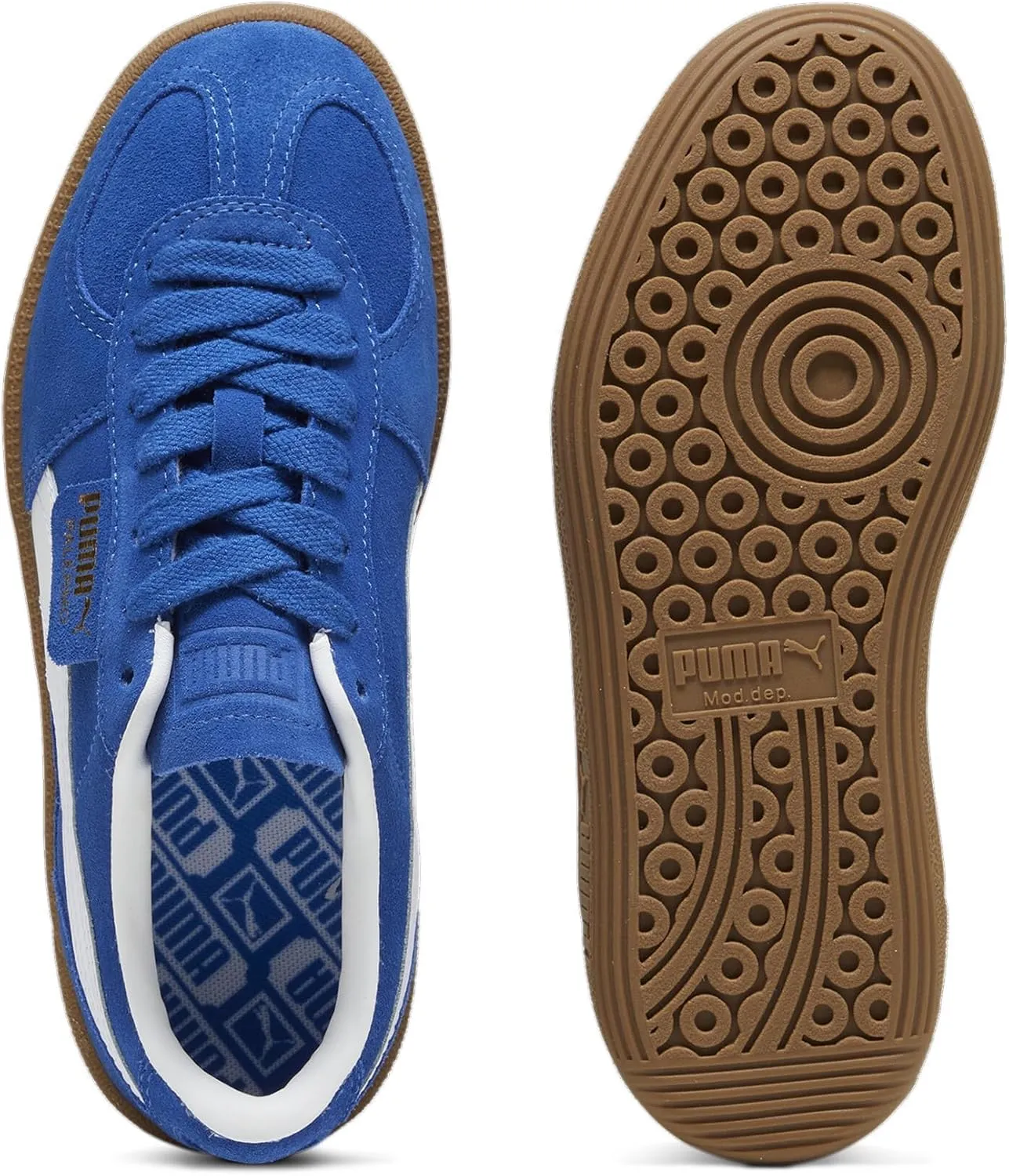 PUMA® Kids Palermo Sneakers for Kids – Leather and Suede Upper – T-Toe Construction – Rubber Outsole