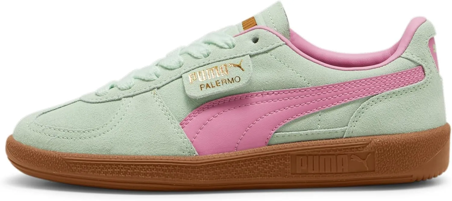 PUMA® Kids Palermo Sneakers for Kids – Leather and Suede Upper – T-Toe Construction – Rubber Outsole