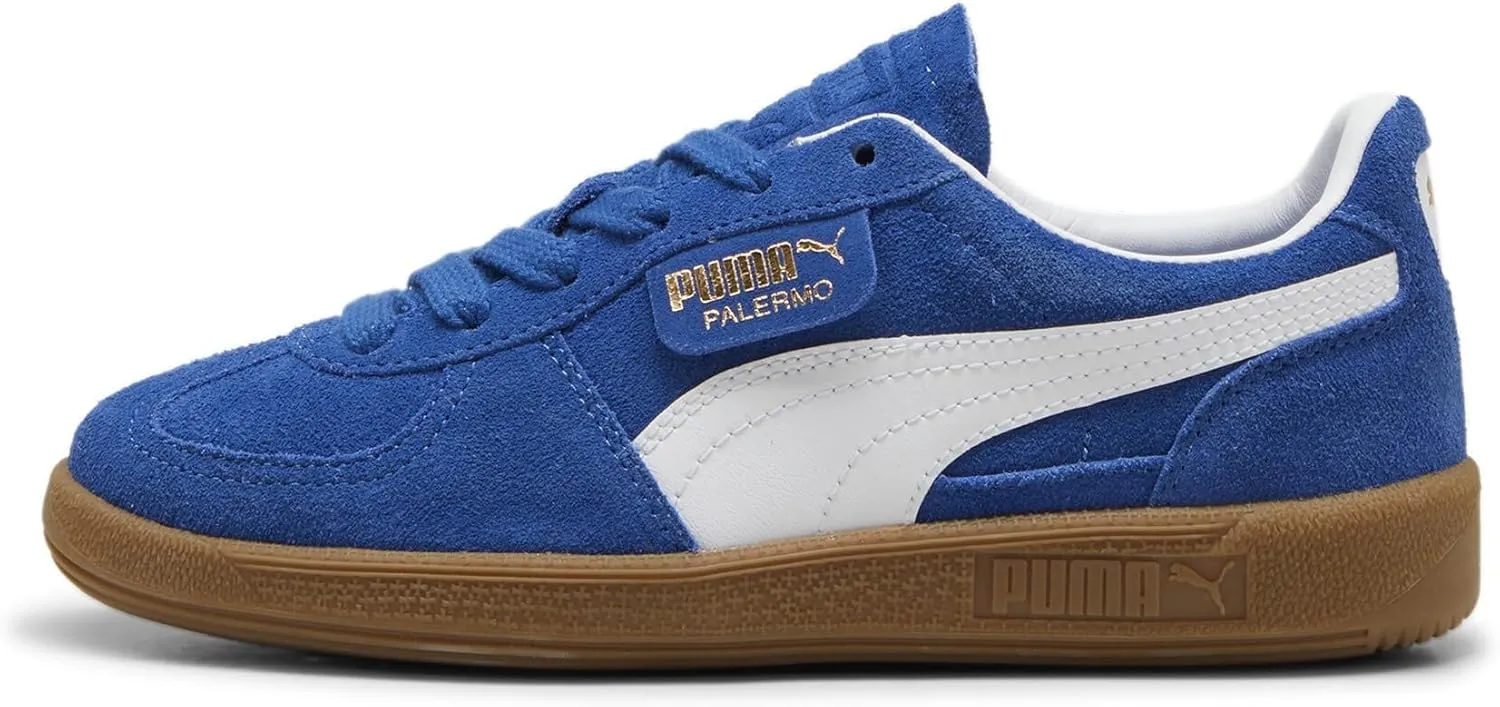 PUMA® Kids Palermo Sneakers for Kids – Leather and Suede Upper – T-Toe Construction – Rubber Outsole