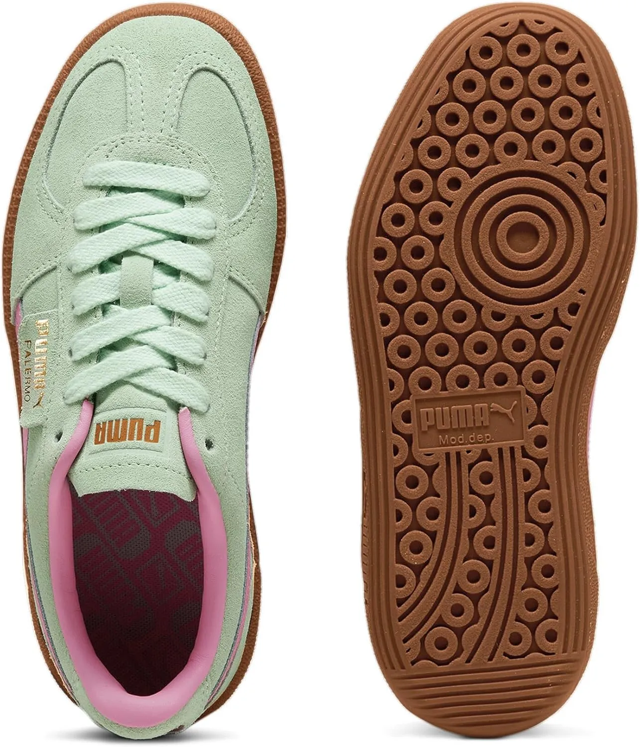 PUMA® Kids Palermo Sneakers for Kids – Leather and Suede Upper – T-Toe Construction – Rubber Outsole