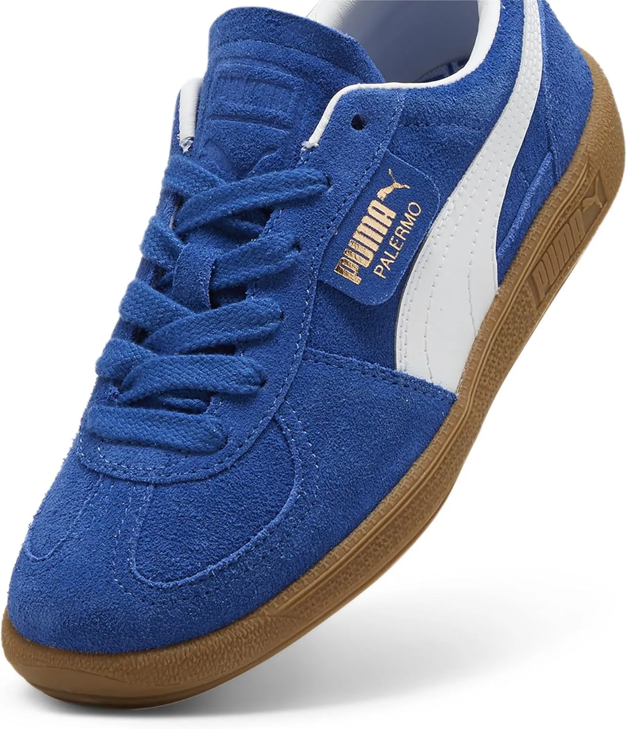 PUMA® Kids Palermo Sneakers for Kids – Leather and Suede Upper – T-Toe Construction – Rubber Outsole