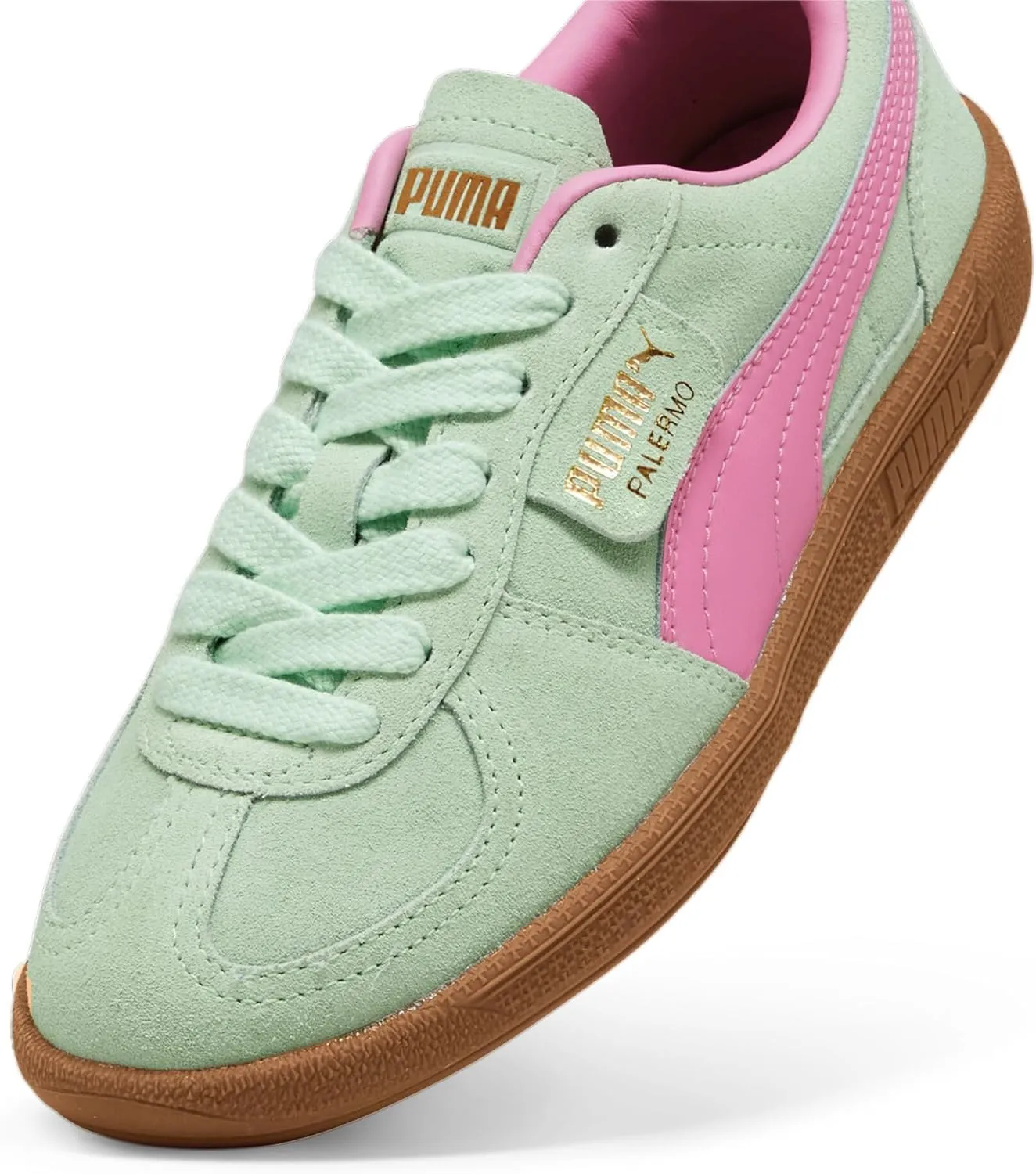 PUMA® Kids Palermo Sneakers for Kids – Leather and Suede Upper – T-Toe Construction – Rubber Outsole