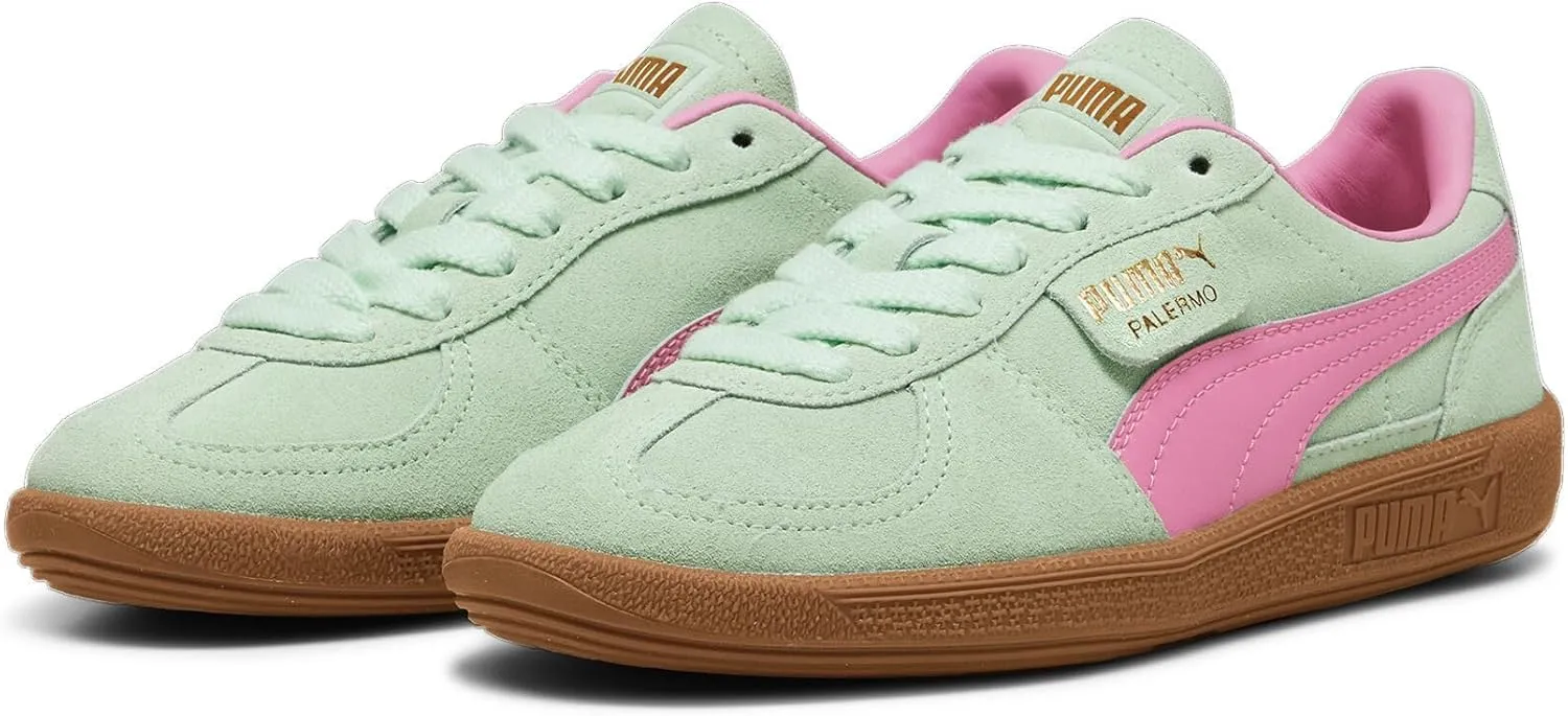 PUMA® Kids Palermo Sneakers for Kids – Leather and Suede Upper – T-Toe Construction – Rubber Outsole