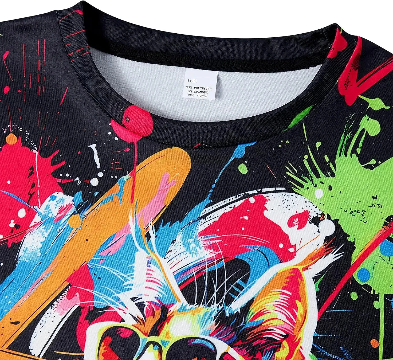 RAISEVERN Mens T-Shirts Cool Novelty Crewneck Short Sleeve Funny Graphic Top Casual Tees for Women