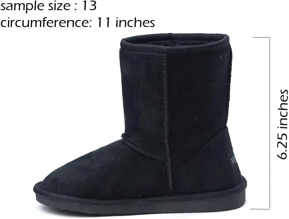 REDVOLUTION New Kids Classic Snow Boots Faux Fur Midcalf Outdoor Boots (Big Kid)