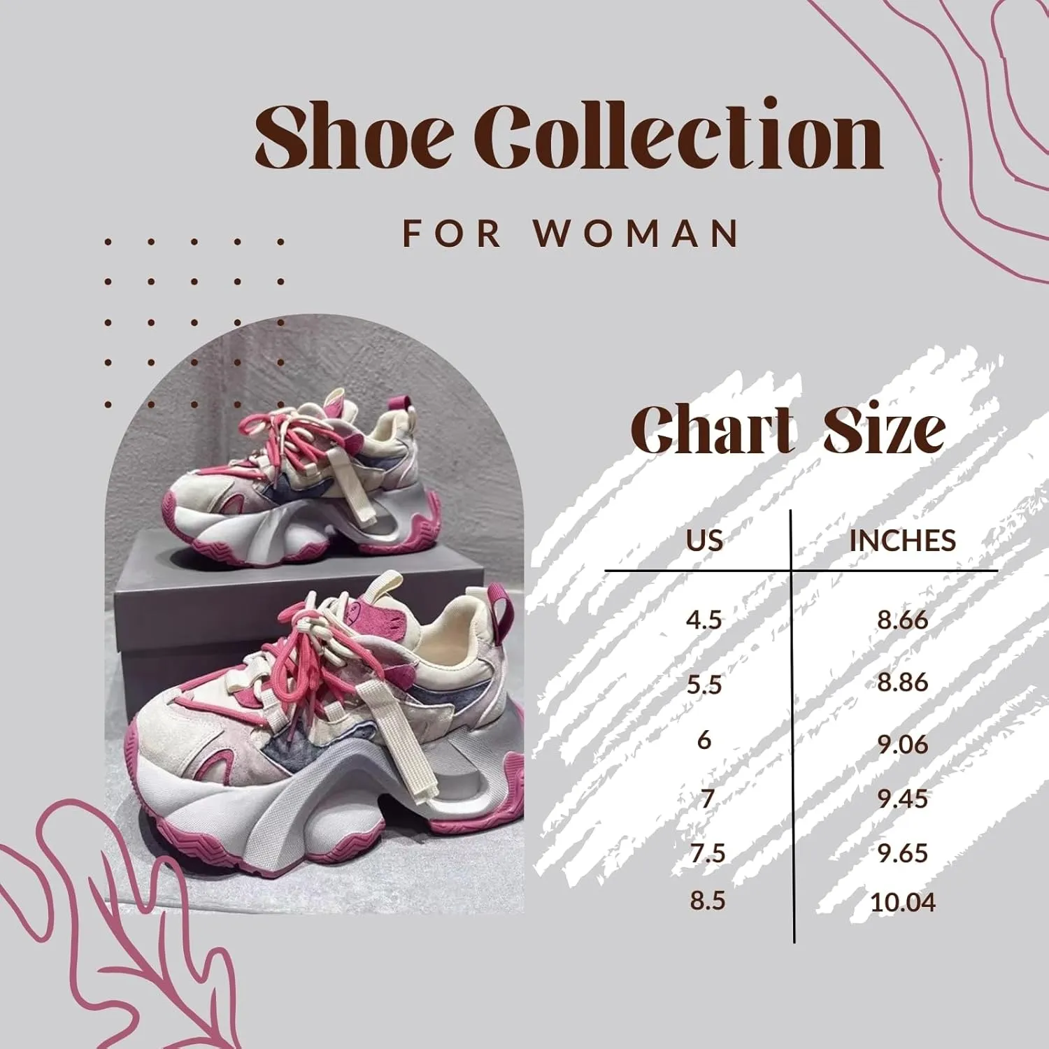 Retro Chunky Sneakers for Women, Increased Height Platform Shoes with Aesthetic Style, Old Dad Shoes