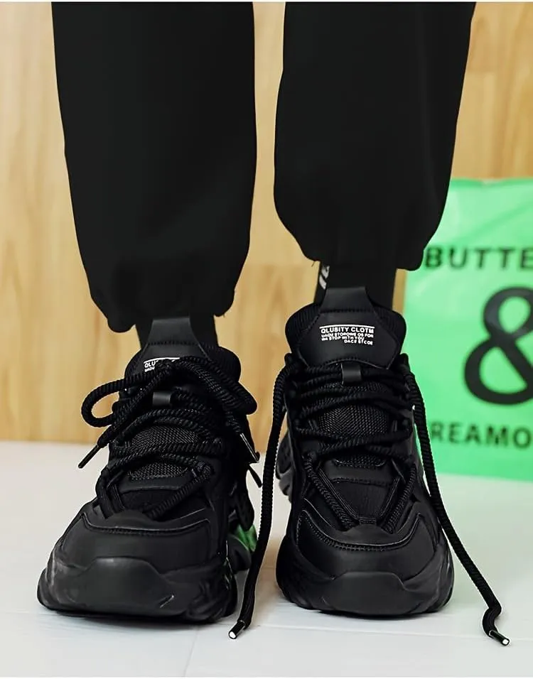 [Retro Thick-Sole Sneakers] Retro Thick-Sole Sneakers - Non-Slip Durable Rubber Sole White Shoes - Casual All-Season Fashion