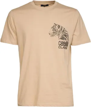 Sand Tiger Head Chest Motif Fashion T-Shirt-XXL for Mens, XX-Large