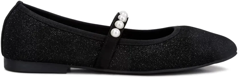 Sassie Pearl Embellished Ballerina Flats