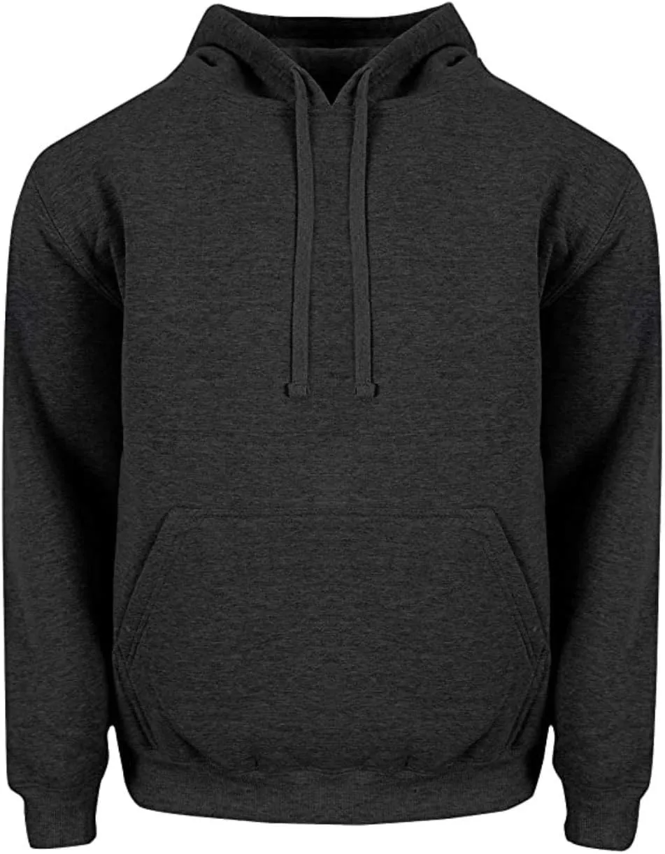 Shaka Wear Mens Men’s Hoodie Sweatshirt – Heavyweight Long Sleeve Fleece Soft Warm Casual Hooded Pullover Sweater Top