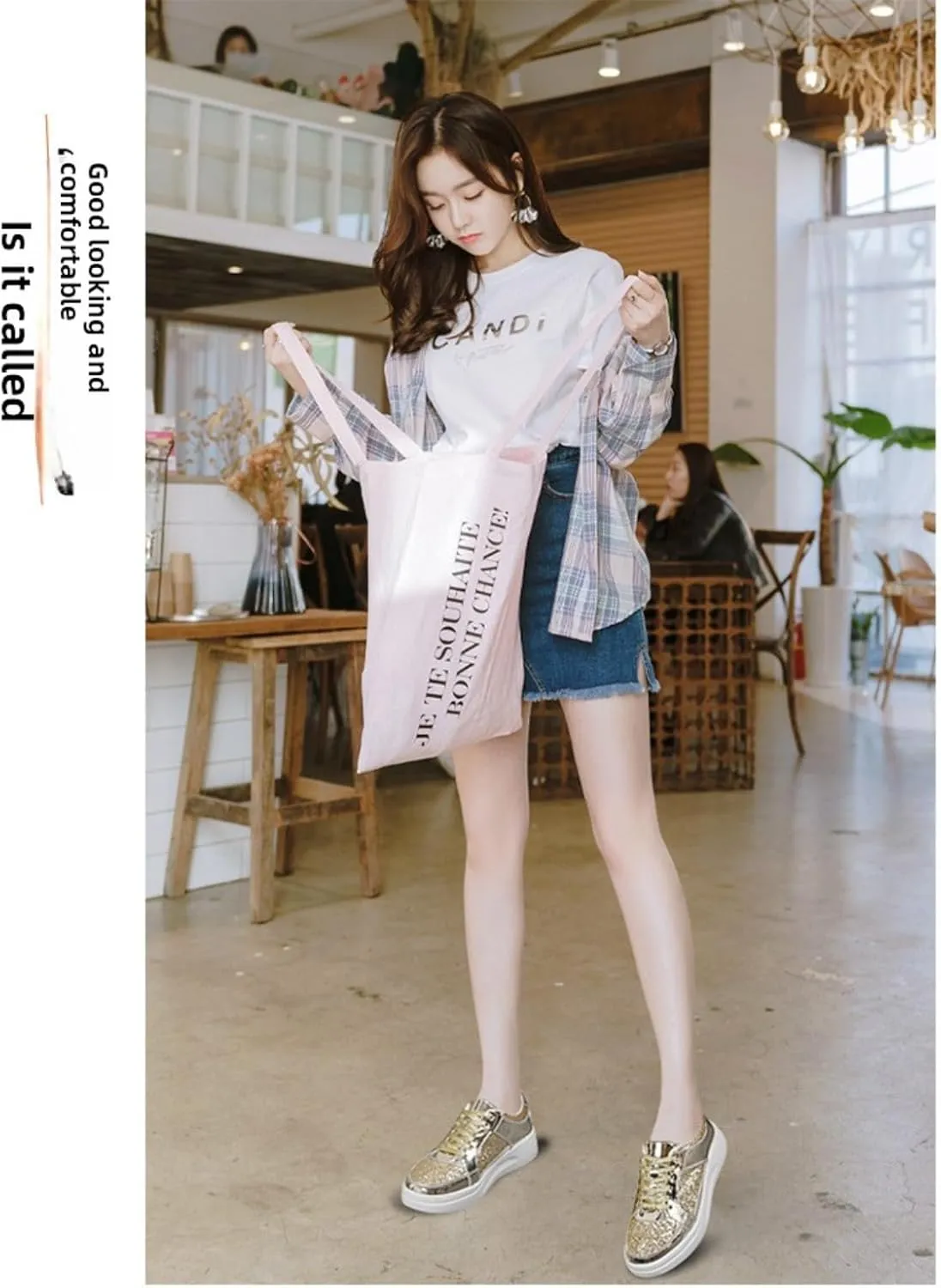 Shiny PU Metallic Y2K Cute Platform Sneakers   Daily Casual Streetwear Party Looks   Eye Catching Silver Gold Skate Shoes with Retro Vibes for Women Teens Girls