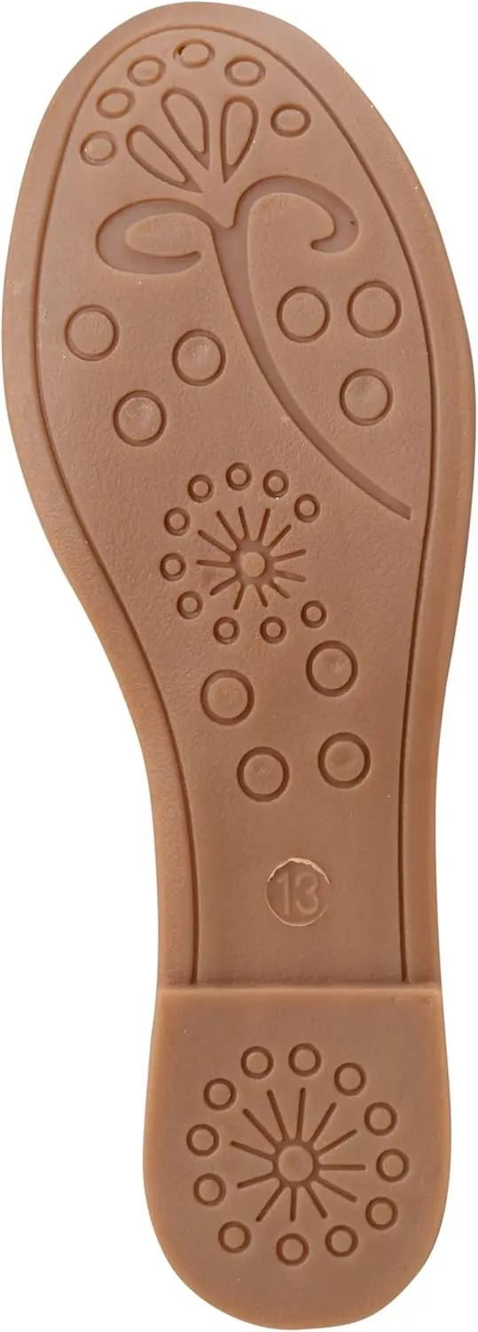 Shoes - Classic Leatherette Ballet Flats with Glitter Bow (Toddler/Girl)