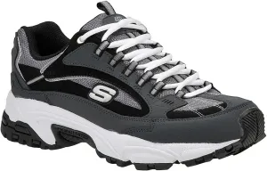 Skechers Men's Stamina Nuovo Lace Up Sneaker, Navy/Black, 12 M US