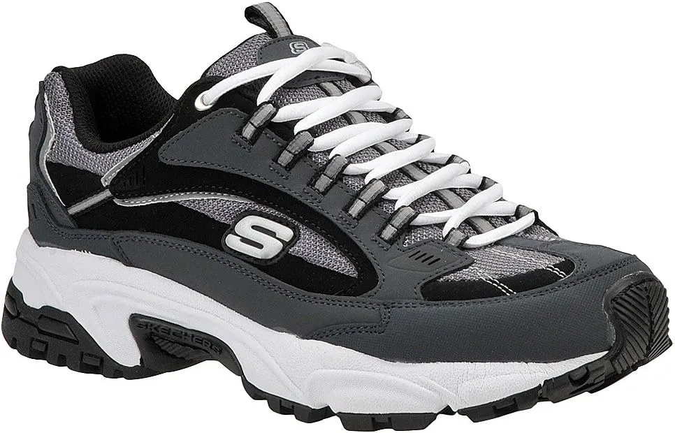 Skechers Men's Stamina Nuovo Lace Up Sneaker, Navy/Black, 12 M US