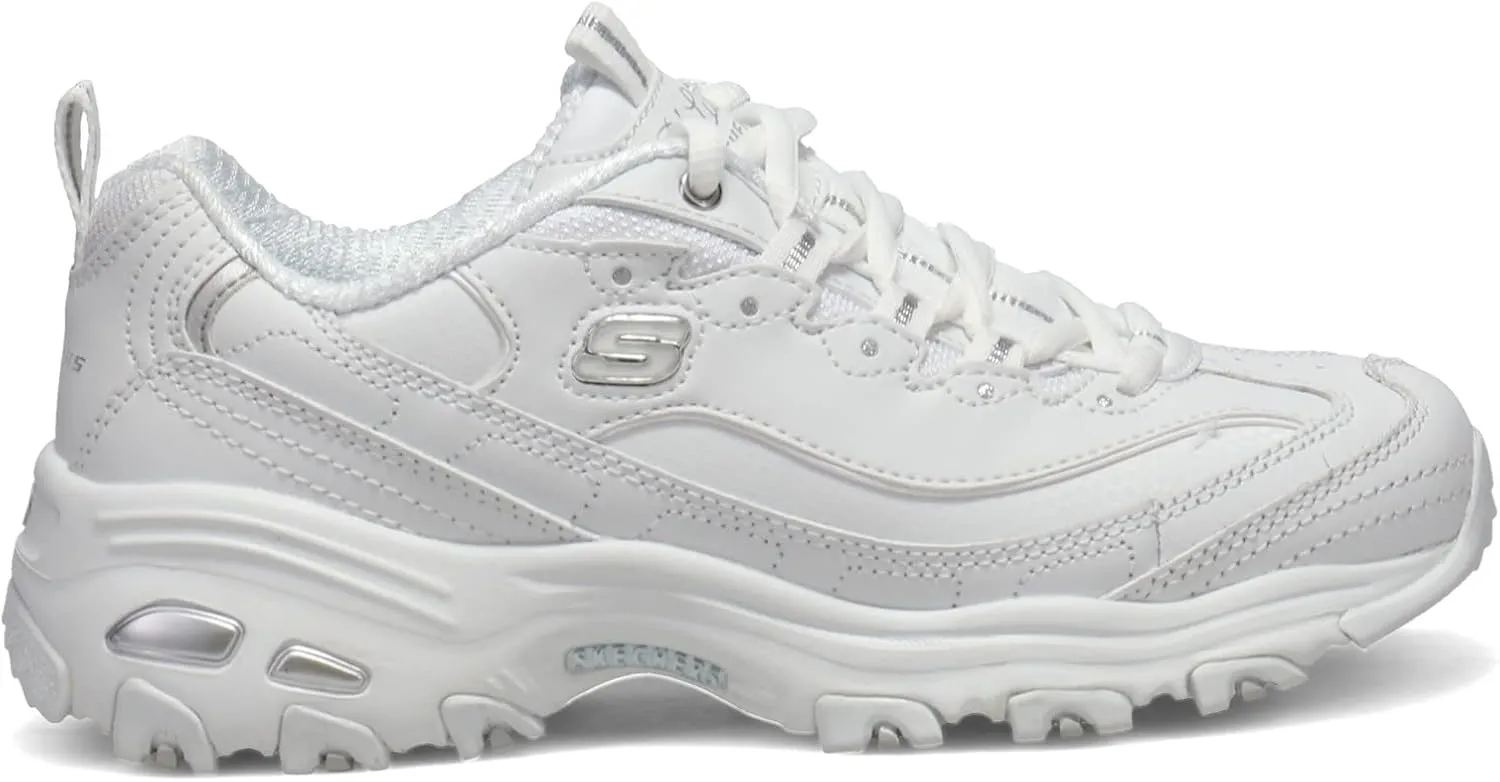 Skechers Women's D'Lites Fresh Start Memory Foam Lace-up Sneaker Fashion