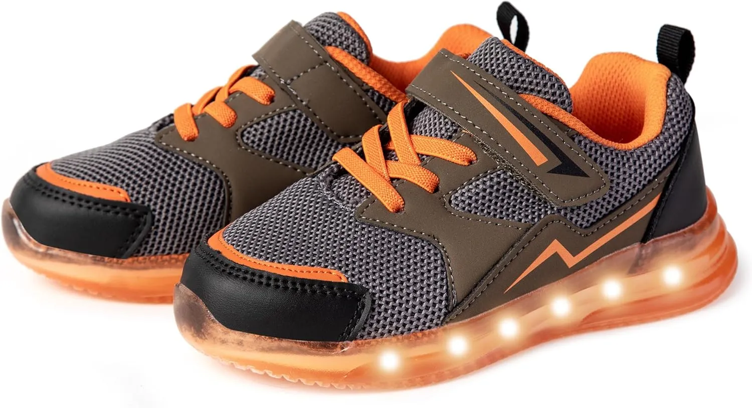 SKYWHEEL Boys Girls Sneakers Light up for Toddler Size 5 to Little Kids Size 2