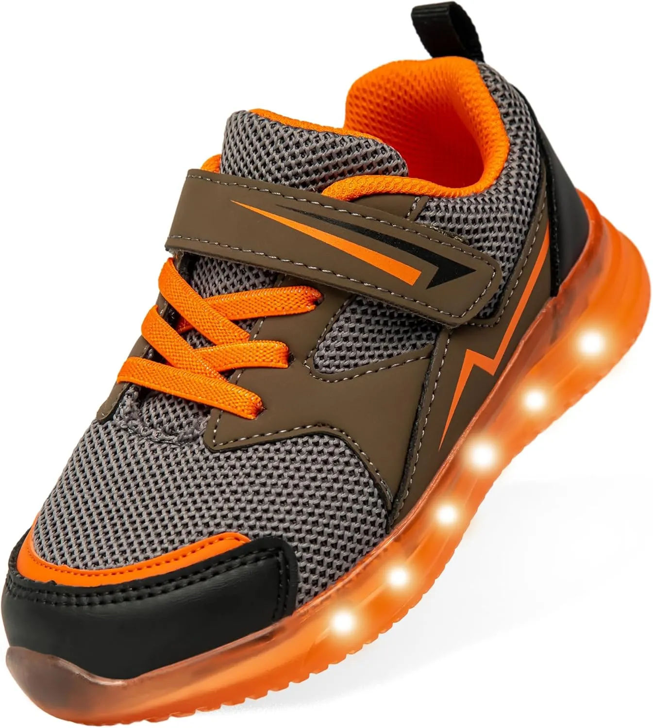 SKYWHEEL Boys Girls Sneakers Light up for Toddler Size 5 to Little Kids Size 2