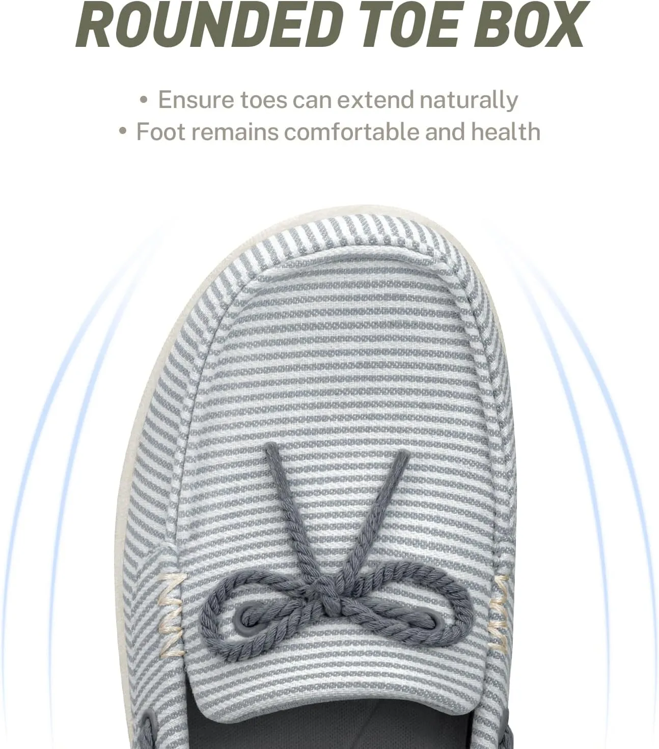 Slip On Shoes Women - Casual Comfortable Boat Shoes for Women with Arch Support - Orthopedic Canvas Loafers Shoes for Plantar Fasciitis & Daily Walking