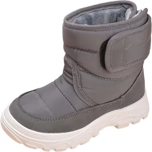 Snow Boots for Kids Boys Girls Winter High Top Non-Slip Shoes Cold Weather Faux F𝘂r Lined Outdoor Sport Sneaker