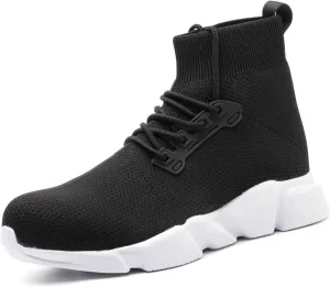 Steel Toe Shoes for Men Work Safety Boots Women Socks Slip On Breathable Lightweight Non Slip High Top Construction Boots
