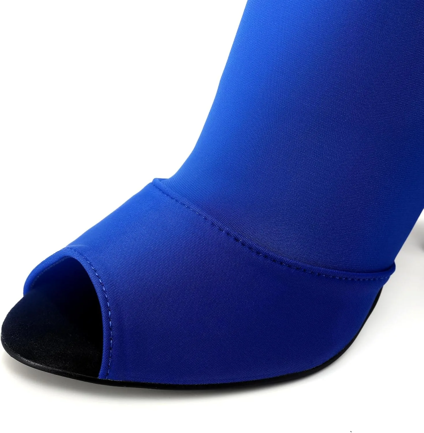 SWDZM Women Ballroom Dance Shoes Peep Toe Latin Salsa Performance Party Ankle Dance Boots