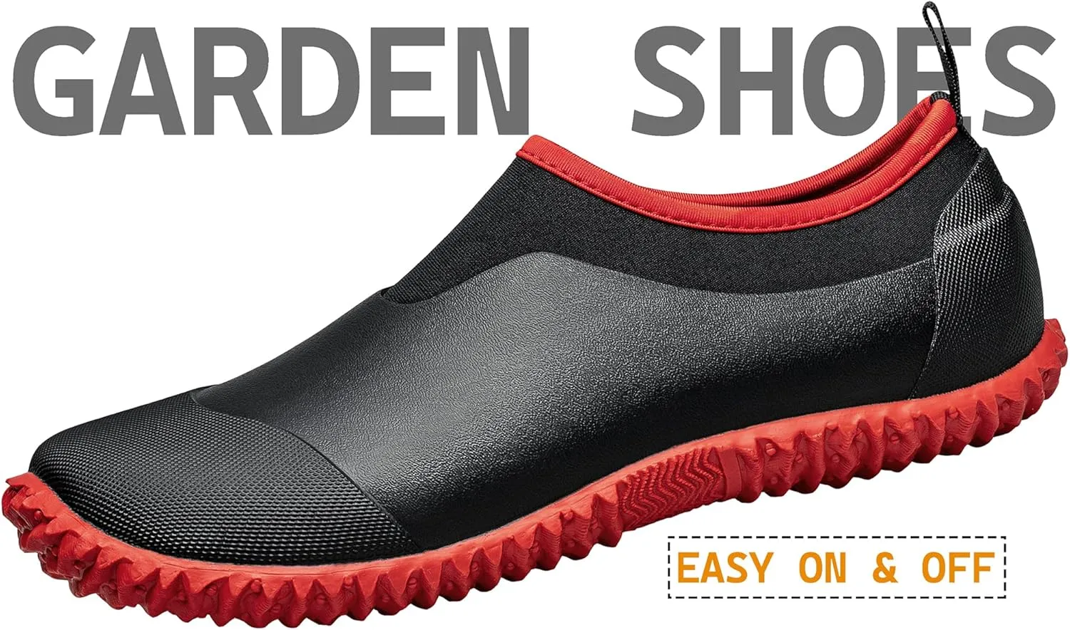 TENGTA Unisex Waterproof Garden Shoes Womens Rain Boots Mens Car Wash Footwear