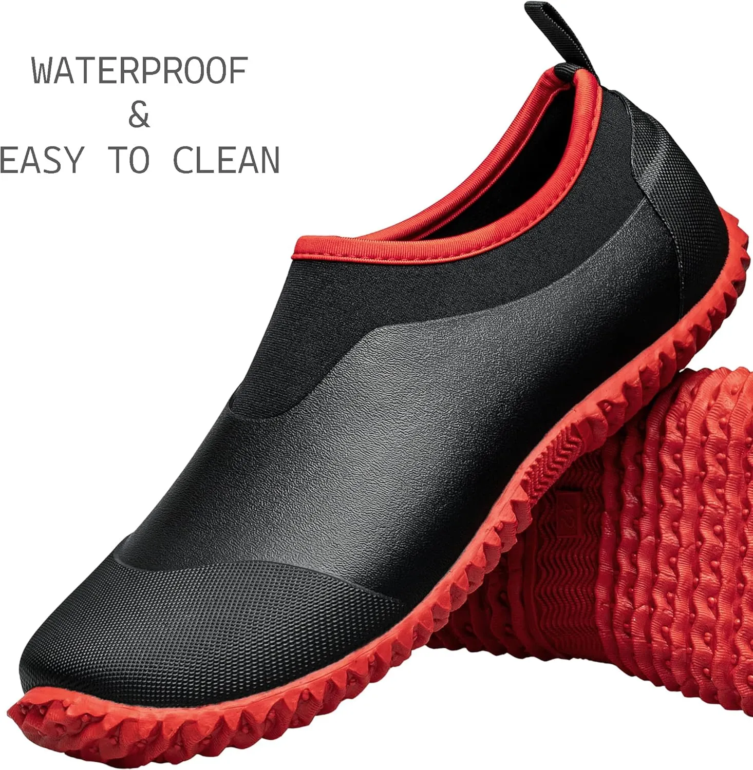 TENGTA Unisex Waterproof Garden Shoes Womens Rain Boots Mens Car Wash Footwear