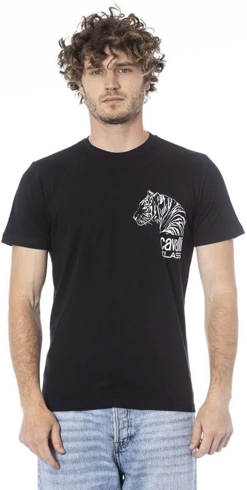 Tiger Head Chest Motif Fashion T-Shirt- for Mens
