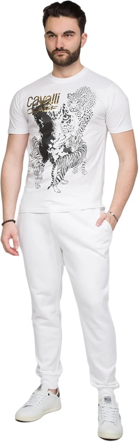 Tiger Leopard Motif Fashion T-Shirt- for Mens