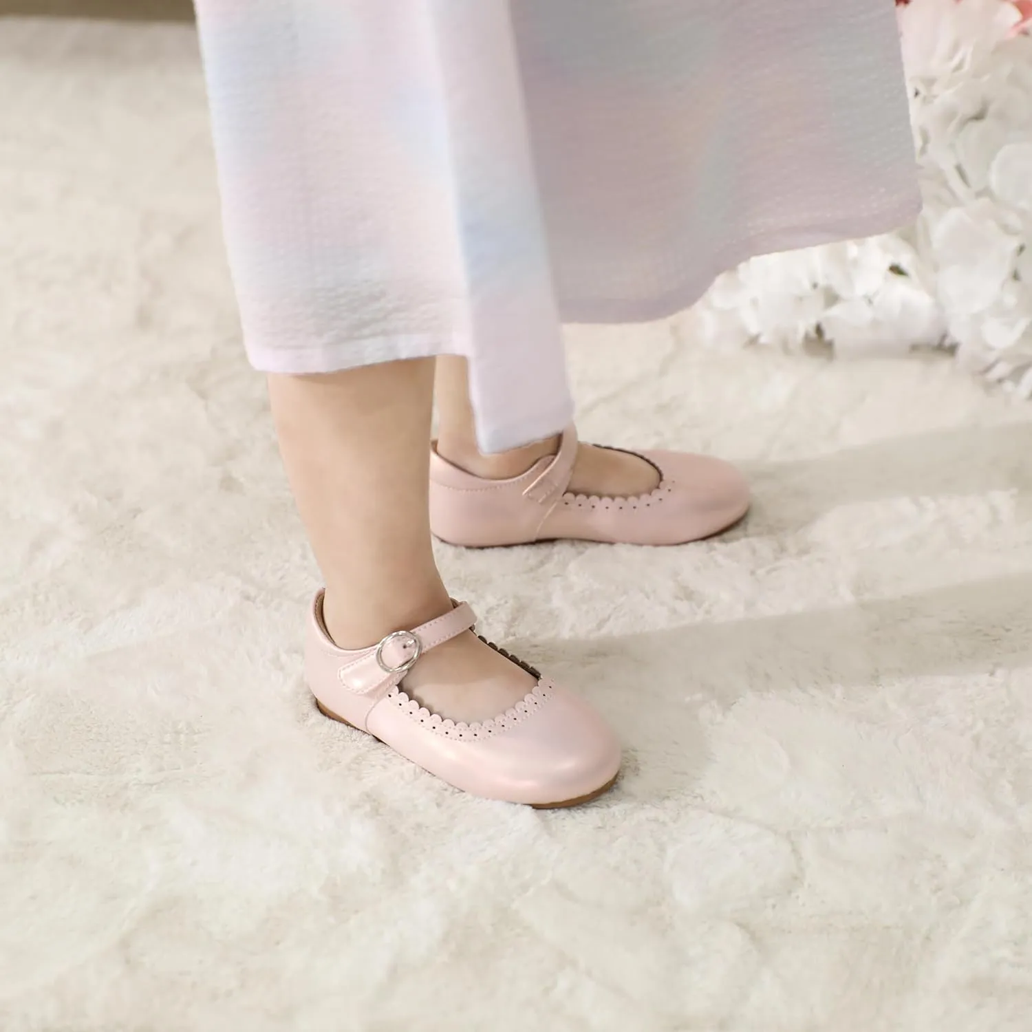 Toddler Ballet Flats for Girls - Princess Party Shoes Wedding & Dress
