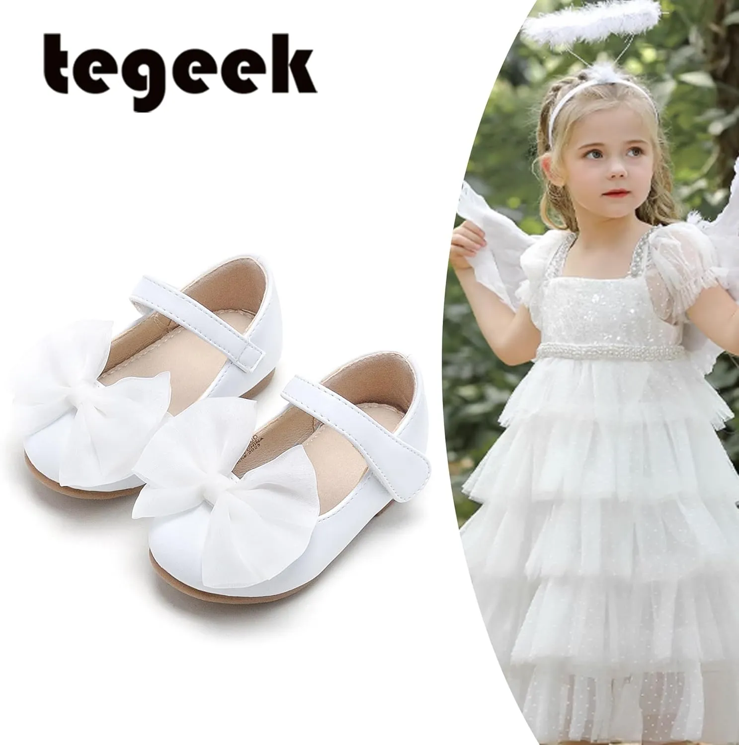 Toddler Ballet Flats for Girls - Princess Party Shoes Wedding & Dress